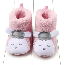 Очень Статуэтка Овцы панда Бархат унисекс детские сапоги новорожденных теплые для мальчиков и девочек первые ходунки обувь детская мягкая домашняя обувь