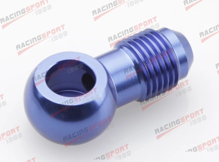 Алюминиевый переходник для БАНДЖО Bolt AN4 AN 4 to 10 5 мм синий|an fittings|fitting anan4 fitting |