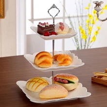 Подставка для тарелок для торта, подставка для Сладкого печенья, крепежная ручка, стержневые пластины, держатель в форме короны, подставка для тарелок, 3 уровня