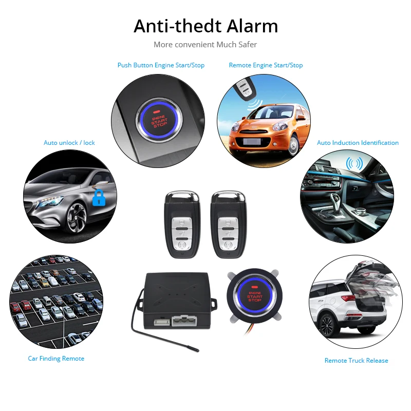HYUNDAI Push Button Ignition Theft Deterrent Alarm Security Sticker Decal 