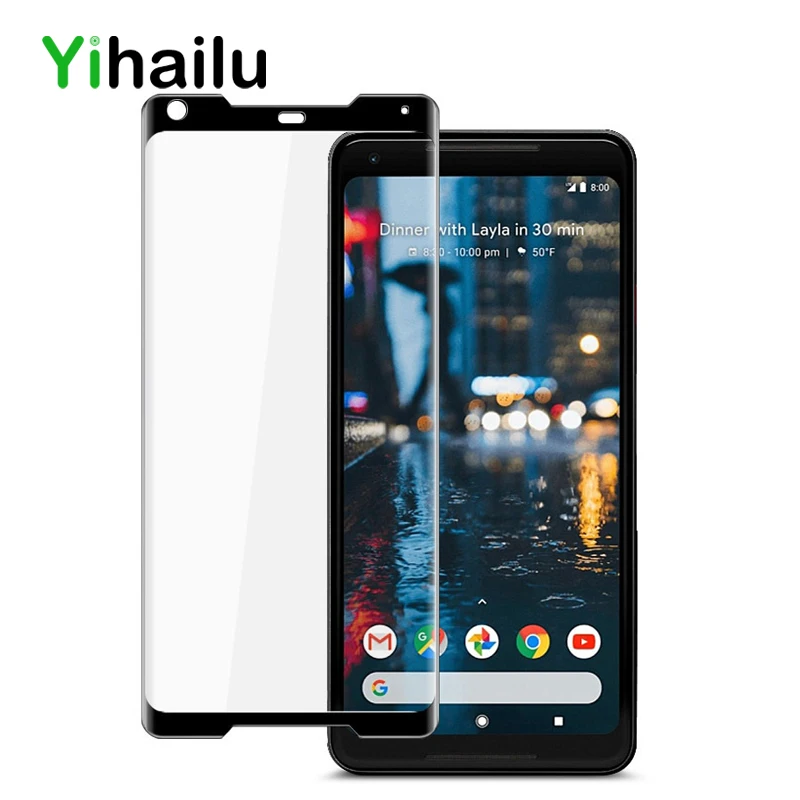 Для Google Pixel 2XL Стекло фильм трехмерная искривленная полноразмерная Защитная