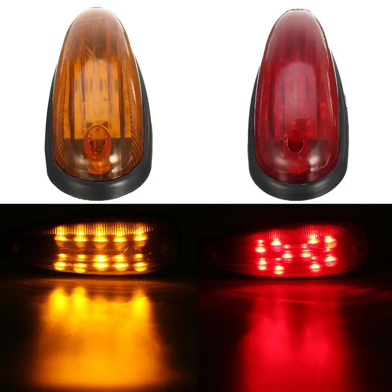 

10Pcs 6Inch LED Clearence Lights Side Marker Lamp for Truck Bus Trailer Indicator 12V 24V
