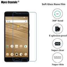 Super thin clear Soft Glass Nano Explosion-proof Screen Protector Film For Infinix Note 4 (X572) Protective film(China)