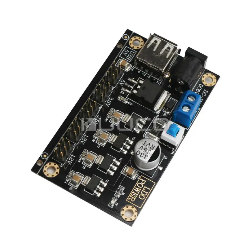 LM7805 DC многовыходной Линейный источник питания постоянного тока 6 ~ 9 В до 1 2 в/1 8 в/2 5