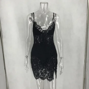 2020 Trendy Sexy Lace Summer Backless Strap Dress  6