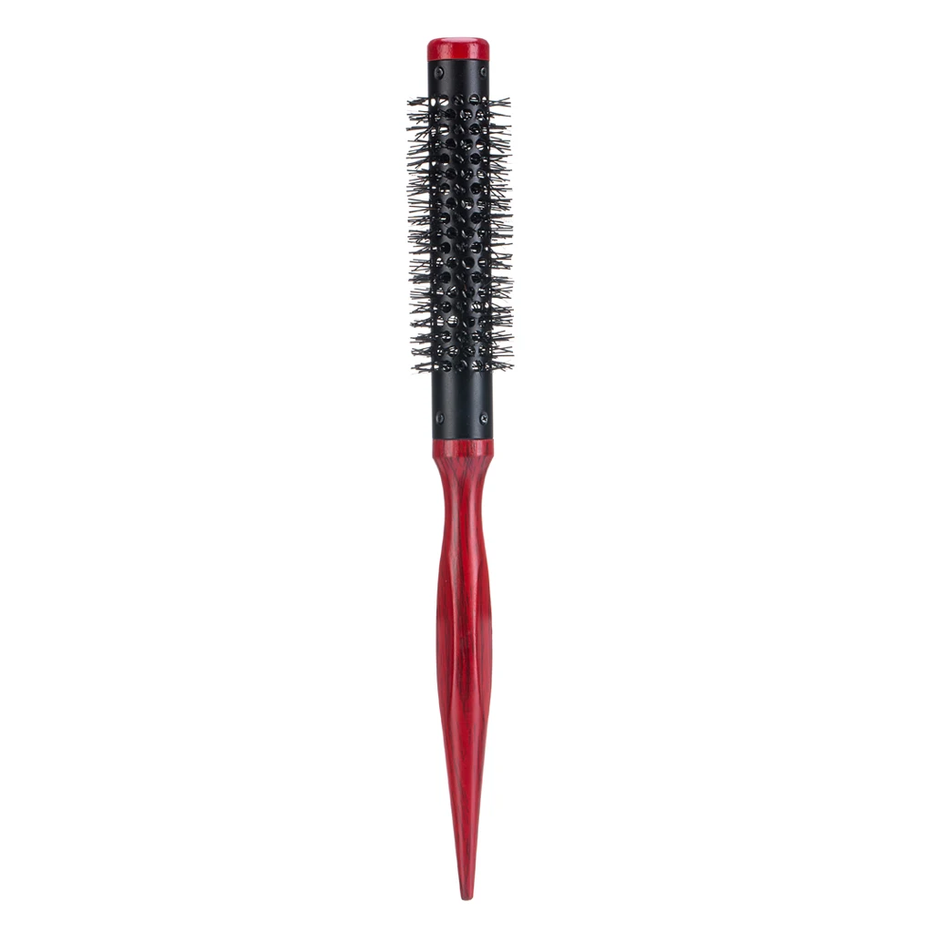 

Small Mini Round Hair Brush Heat Resistant Nylon Bristles, Short Hair Blow Drying Styling Roll Hairbrush 10mm/12mm/15mm/25mm