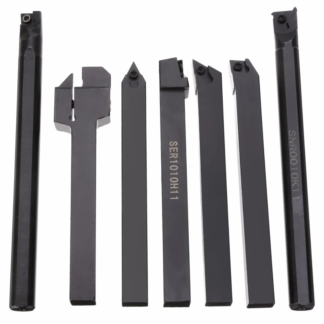 21pcs/set 10mm Shank Tool Holder Boring Bar + Carbide Inserts Set with Wrenches For Lathe Turning Tool