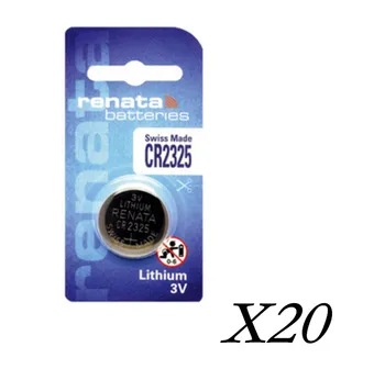 

20Pcs/lot renata lithium Battery CR2325 3V %100 original brand renata 2325 battery
