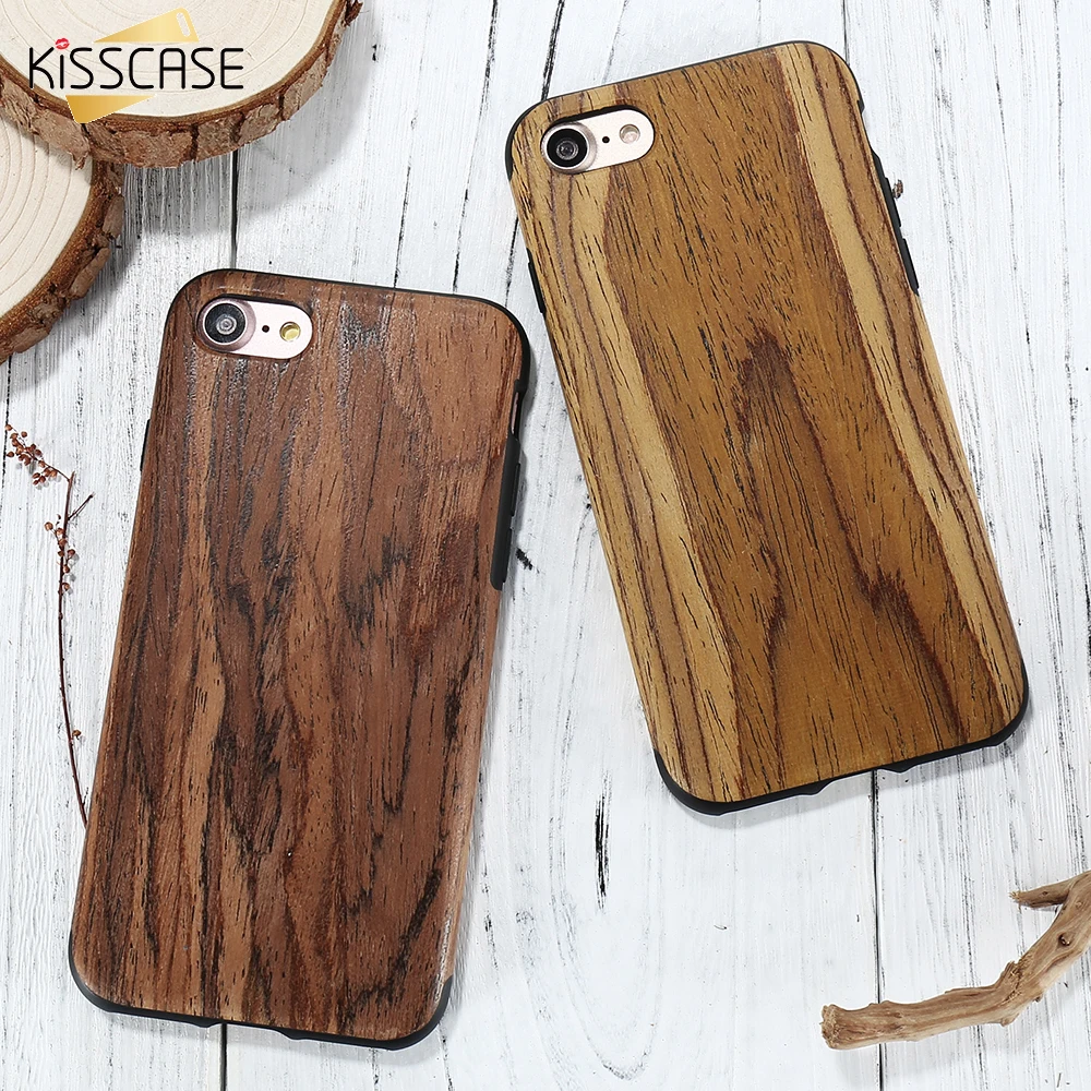 

KISSCASE Retro Case For iPhone 6s 6 Plus 7 7 Plus Fashion Wood pattern Cover For iPhone 6 s 7 7 Plus Ultra Slim Coque Capa Shell