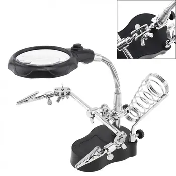 

Sales Practical & Versatile Helping Hand LED Light Magnifier with Soldering Stand