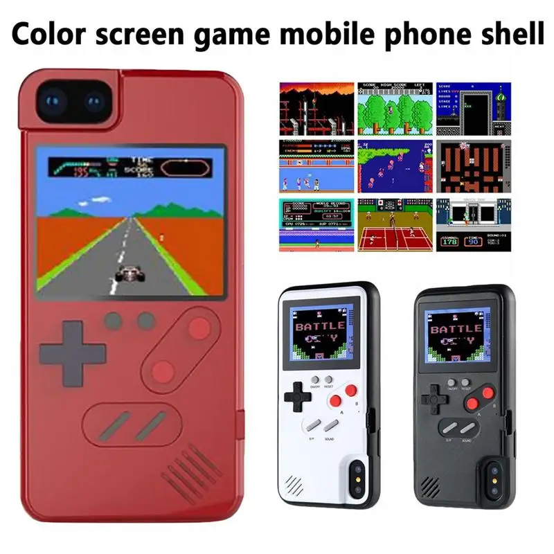 Чехол для Телефона iPhone 7 8 6 6s Plus X полноцветный дисплей 3D GameBoy классический ретро