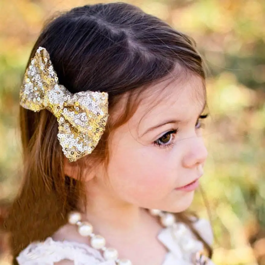 Buy Diademas 2015 New Children Sequin Barrettes Cute