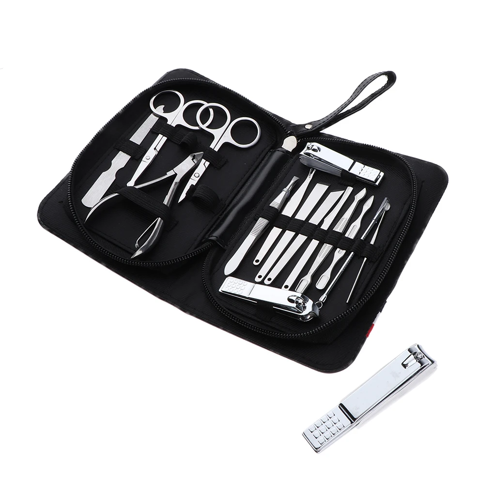 MagiDeal Manicure Pedicure Set Finger Toe Nail Clippers Scissor Grooming Kit