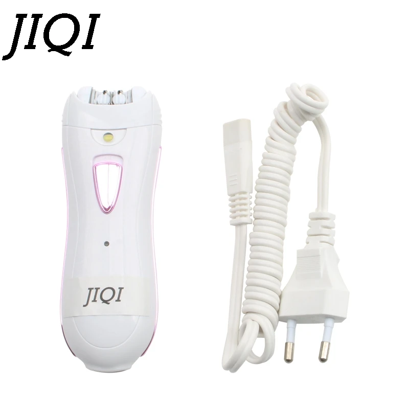 JIQI Depilatory Electric Female Epilator rechargeable Women Hair Removal Facial Body Armpit lady shaver Leg Depilador Depilation