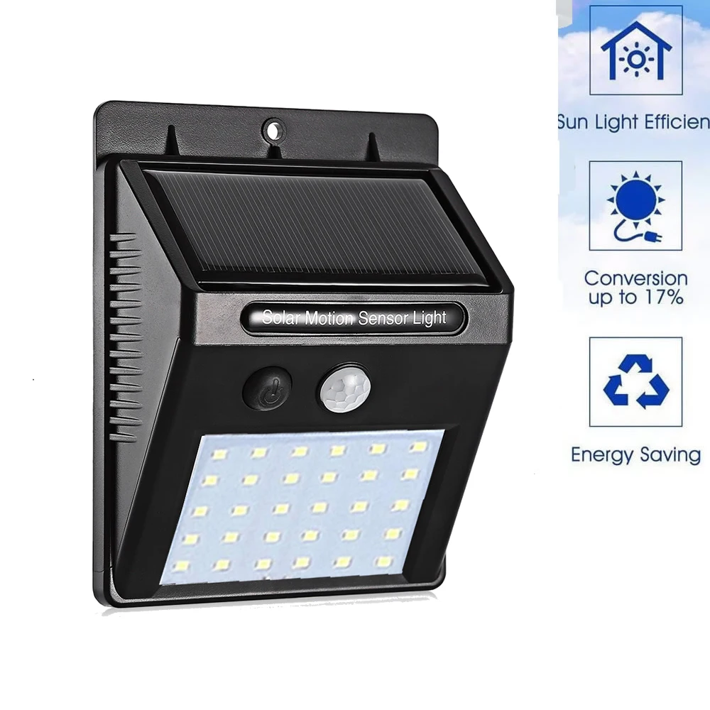 

Solar Sensor Light 30 Leds Waterproof Security Lights Energy Saving Wall Lamp For Outdoor Courtyard Corridor Driveway street wal