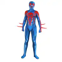 ใหม่ผู้ใหญ่เด็ก Spider - Man 2099 ฮาโลวีนเครื่องแต่งกาย Jumpsuit 3D พิมพ์ Spandex Lycra Spiderman 2099 ชุดคอสเพลย์ Zentai Bodysuit