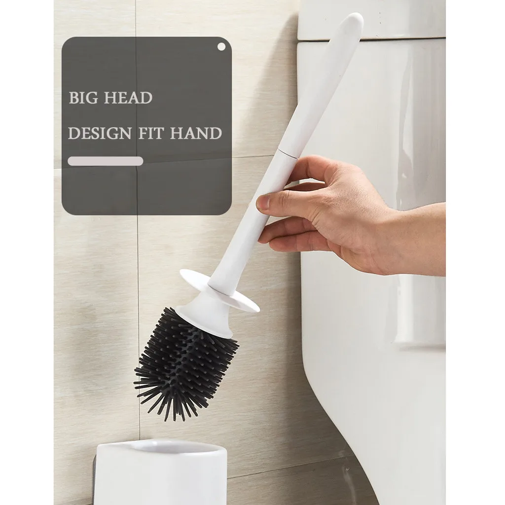 1set Wall Mounted Toilet Holder Bathroom Wash Clean Creative Cleaning