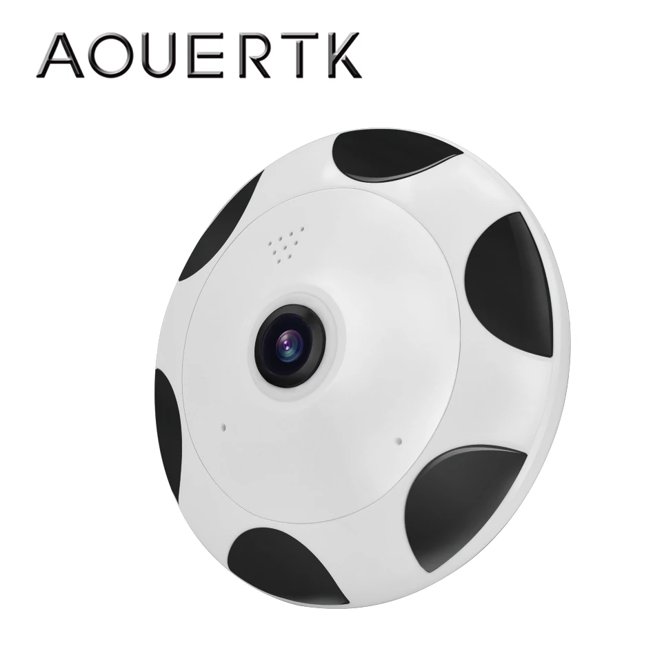 AOUERTK Full View 960P Camera Two Way Audio SD Card Slot WiFi 360 Degree Full View night vision Video IP Camera WiFi Mini CCTV