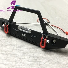 1/10 RC фианитами из металла спереди бамперы для осевой SCX10