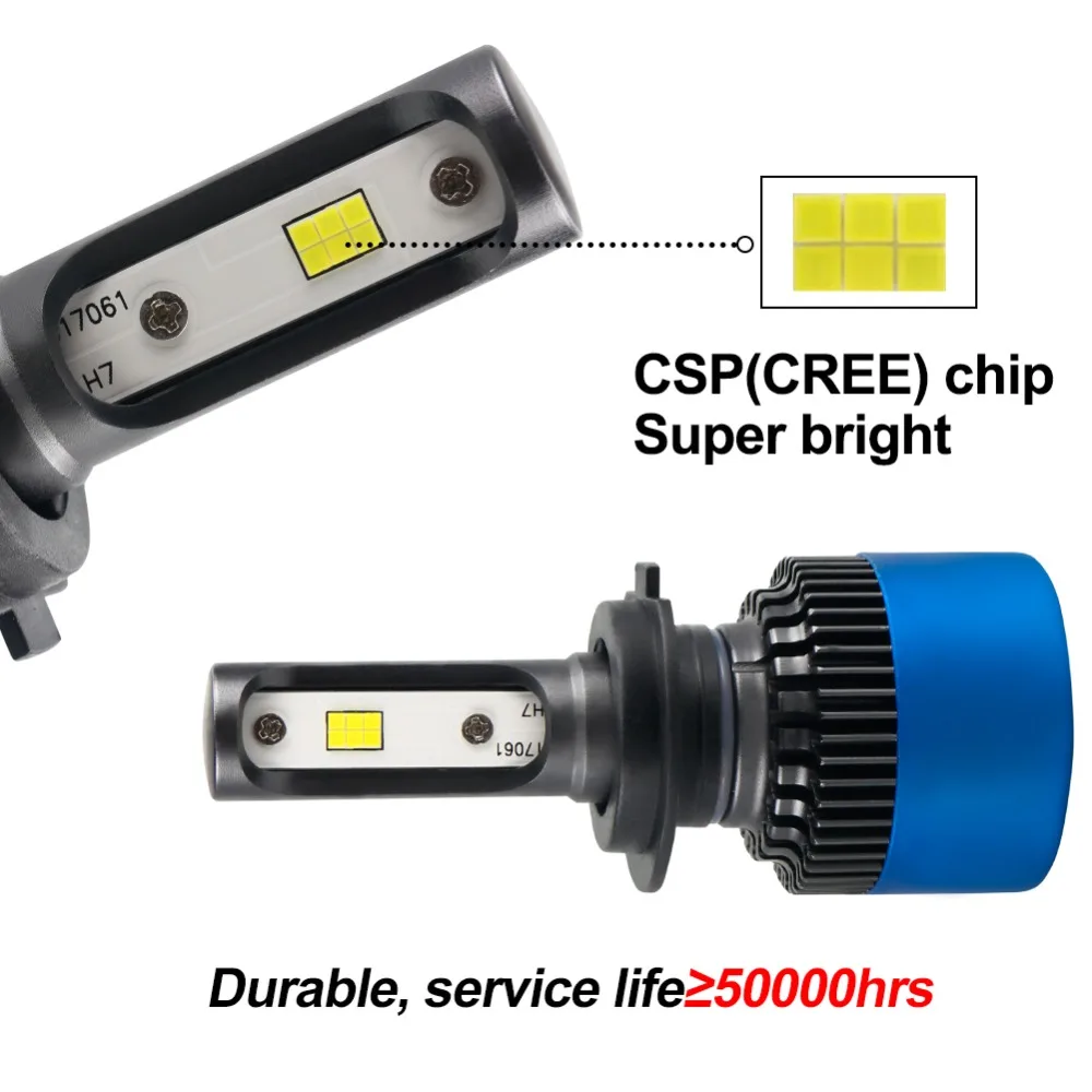 Aceersun H4 светодиодный H7 автомобильные лампы для передних фар H11 9005 9006 HB4 H1 H3 HB3