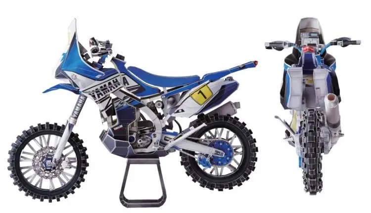 YZ450F мотоцикл тонкая версия 3D бумажная модель Diy