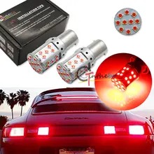 2x Нет Резистора Обязательные Красный 1156 P21W 7507 LED Лампы Для Тормоза кабеля Стоп-Сигналы