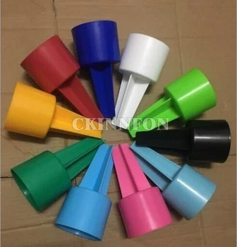 

100Pcs/Lot Wholesale Monogrammed Beach Sand Spiker Drink Holder Mix 10 Color