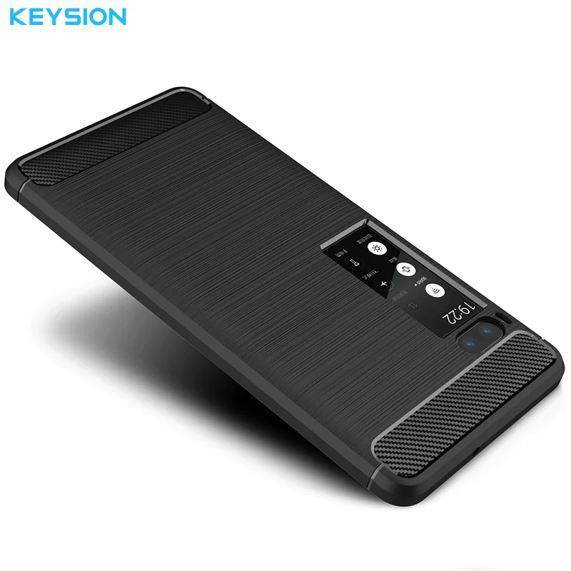 KEYSION чехол для телефона для Meizu Pro 7 7 Plus углеродное волокно мягкий ТПУ матовый Противоскользящий противоударный задний чехол для Meizu Pro7 Pro7Plus