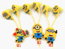 New cartoon earphone minions Despicable Me superman font b in ear b font headset 3 5mm