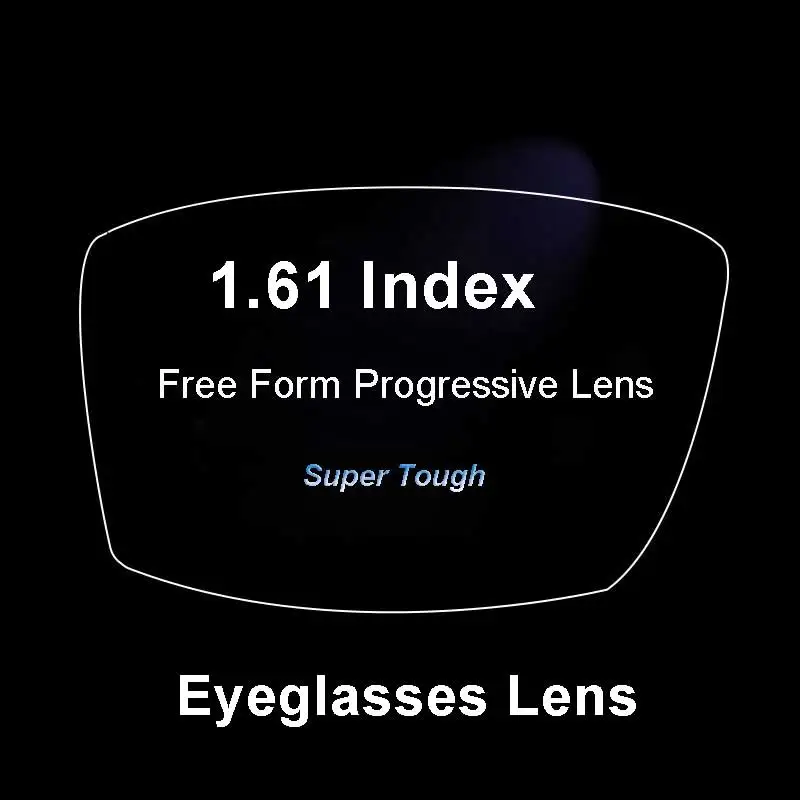 

1.61 Super-Tough Digital Free Form Progressive Multi-Focal Prescription Customized Optical Eyeglasses Lenses With AR Coating 2Pc