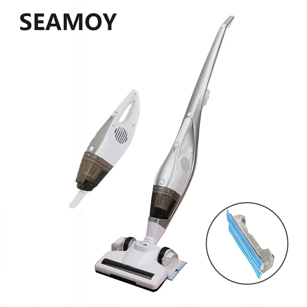 Беспроводной портативный пылесос semoy 3 в 1 компактный ручной с функцией сухой и