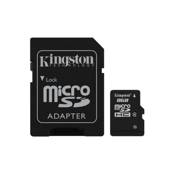 Kingston technology SDC4 8 GB 8 GB MicroSD Flash Black Tarjeta de memoria MicroSDHC kingston 8 GB Negro