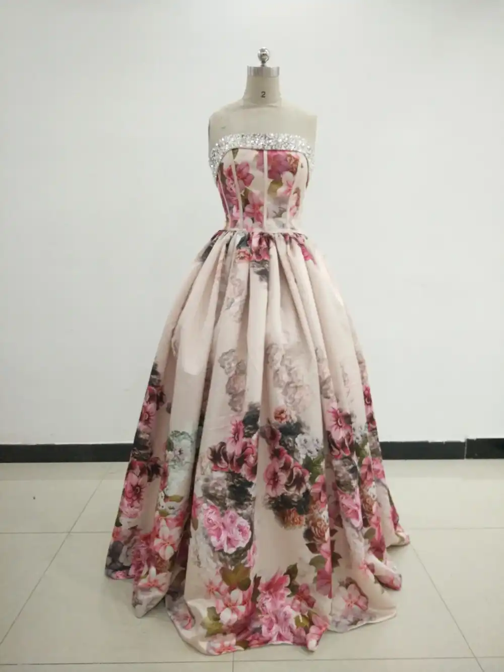 floral print prom dress