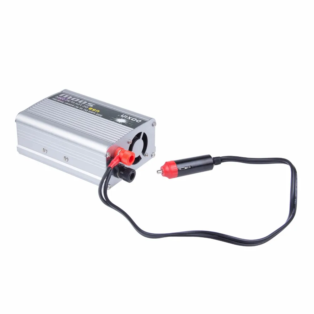 Universal 500W Car Power Inverter Converter DC 12V to AC 220V Car Battery Charger Power Supply Adapter with USB Port