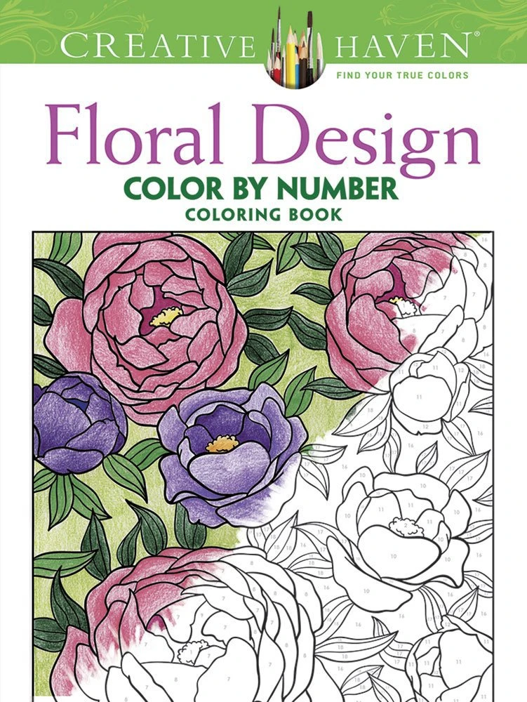 Download Creative Haven Floral Design Color By Number Coloring Book English Antistress Coloring Coloring For Adults Book Light For Reading Design Coloring Bookdesign Aliexpress