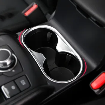 

For Mazda CX-5 CX5 2017 2018 ABS Water Cup Holder Frame Decoration Cover Trim 1pcs Car Accessories Styling