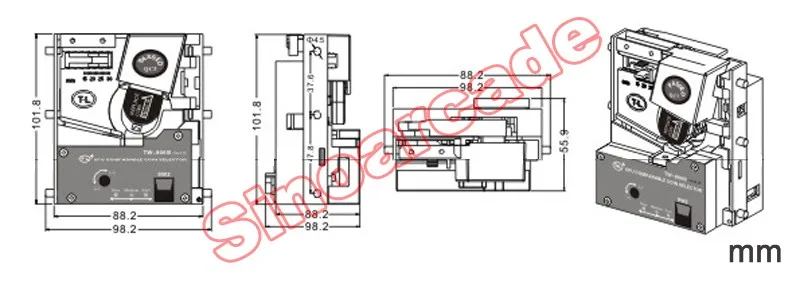 Расширенный селектор монет TW-800III cpu монетоприемник для торговых автоматов аркадные игровые шкафы