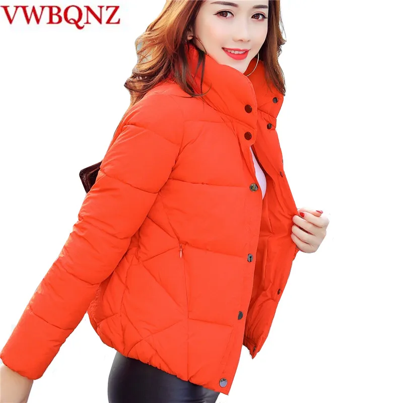 

Winter Women's Jacket Coat 2018 Warm Loose Short Outerwear Plus Size 3XL Solid Casual Down Cotton Student Jacket Bread clothing
