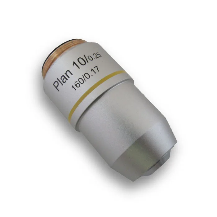 

10X Plan Achromatic Objective lens 195 objective For Student Biological Microscope Objectives lens Optical microscope Parts