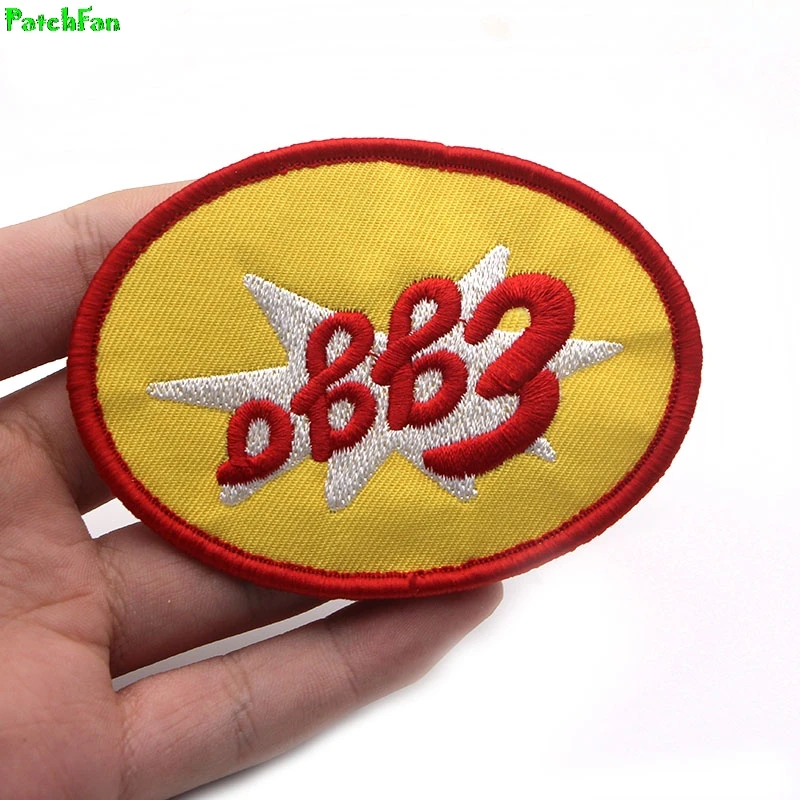 

D0068 Patchfan 20pcs/lot Popular DIY Patchwork Stranger Things Eggo Waffles Logo Patches Embroidered for clothing Accessories
