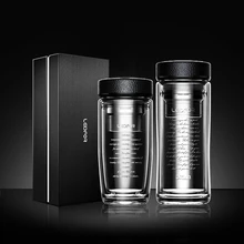 Стеклянная бутылка для чая фильтр для кружки вакуумная колба офисная Изолированная термобутылка термальная колба термосы стеклянные бутылки для воды