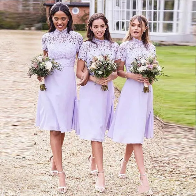lavender boho bridesmaid dress