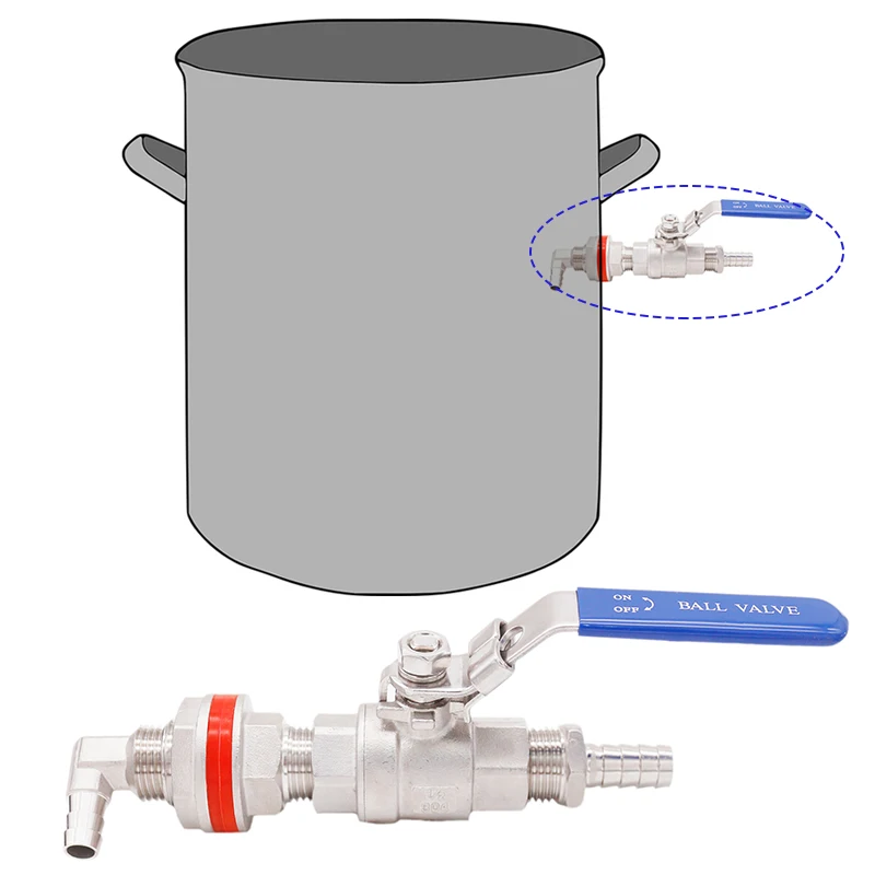 

Homebrew Weldless Whirlpool Arm Brew Boil Kettle Accessories Homebrew Hardware