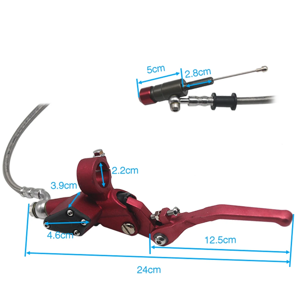 Najtaniej Sclmotos 1200mm 7 8 motocykl sprzęgło hydrauliczne cylinder główny pręt Fit ATV Motocross pitbike Off wyścigi drogowe CRF WR250