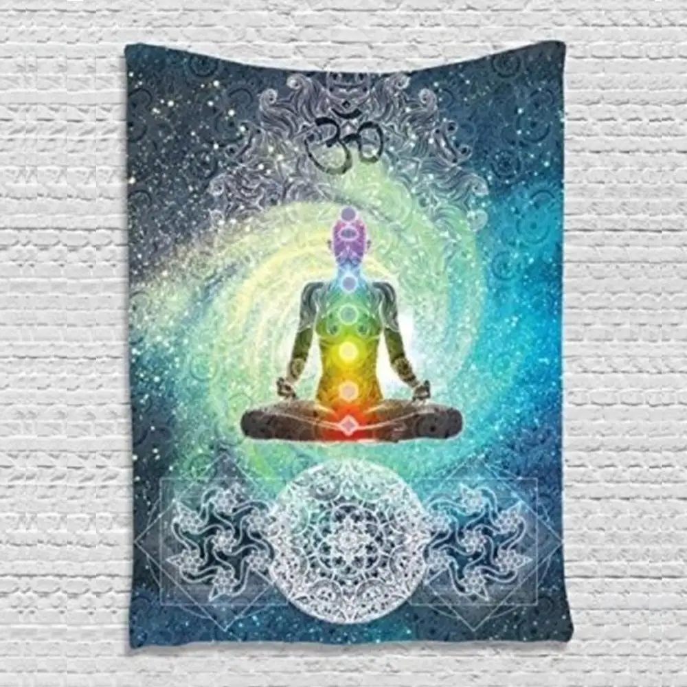 

India Mandala religious tapestry Buddha sunflower pattern wall hanging home boho decor datura 3D printed beach towel wall carpet
