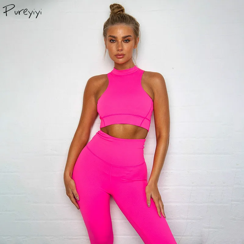 

Female Fitness Sport Suits Women's Yoga Set Workout Sportswear Female Tracksuits Athletic Running Clothes Sporting Suits 2 Piece