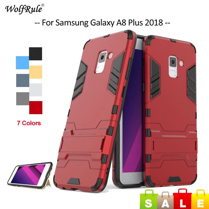 

For Cover Samsung Galaxy A8 Plus 2018 Case TPU & PC Bumper Protective Phone Case For Samsung A8 Plus 2018 Cover A8+ A730 6''