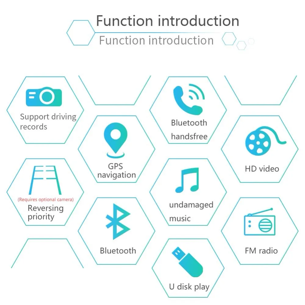 Top Wholesale 20 units Smart Car Android 7.1 MP5 Player quad core GPS navigation Super slim 7inch tablets multimedia FM Mirror link 2