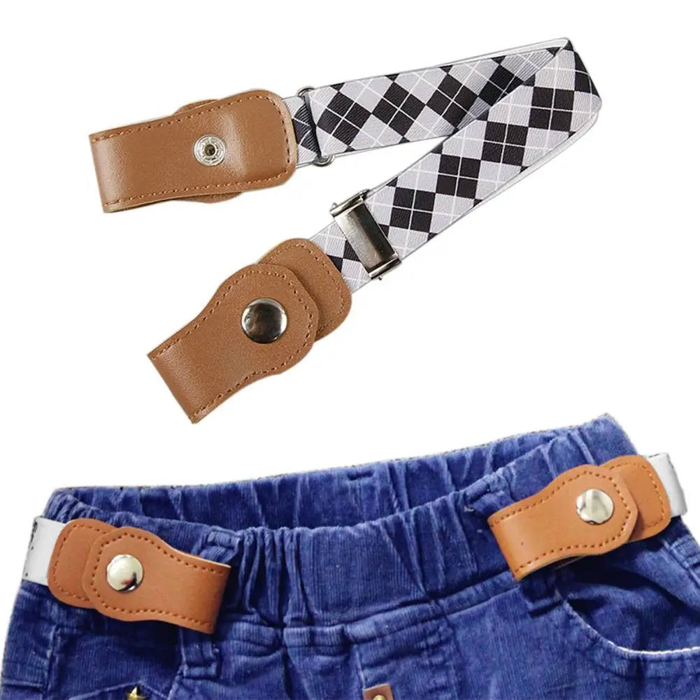 

SANWOOD Fashion Children Kids Boy Girl Buckle Free Belts No Buckle Adjustable Elastic Stretch Waistband Waist Belt