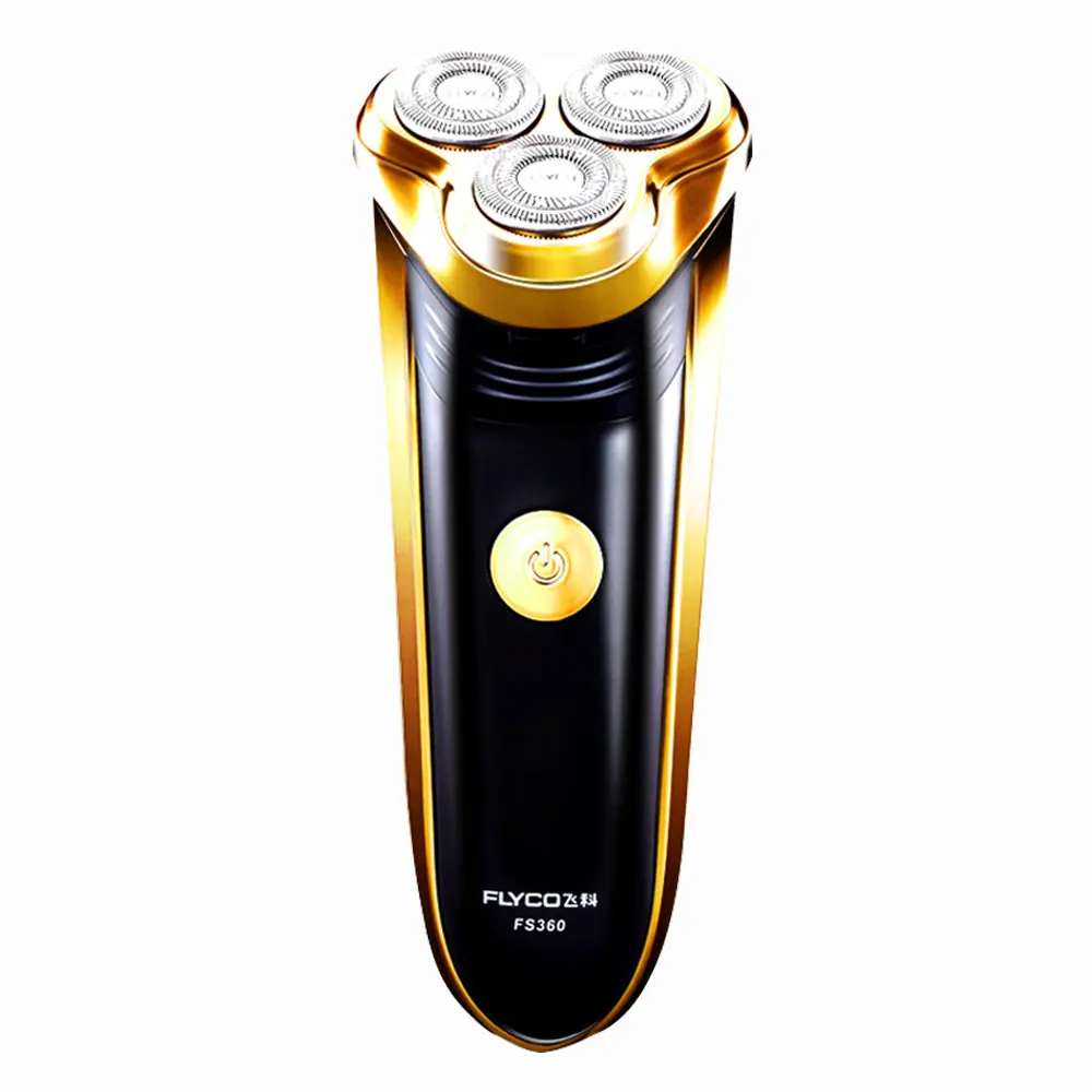 Flyco золотой черный Электрический станок для бритья мужчин уход за лицом Barbeador Golarka